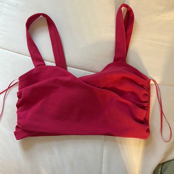Zara Hot Pink Crop Top - Picture 1 of 3
